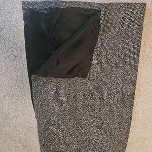 Sophisticated Black and Gray Women's Pencil Skirt